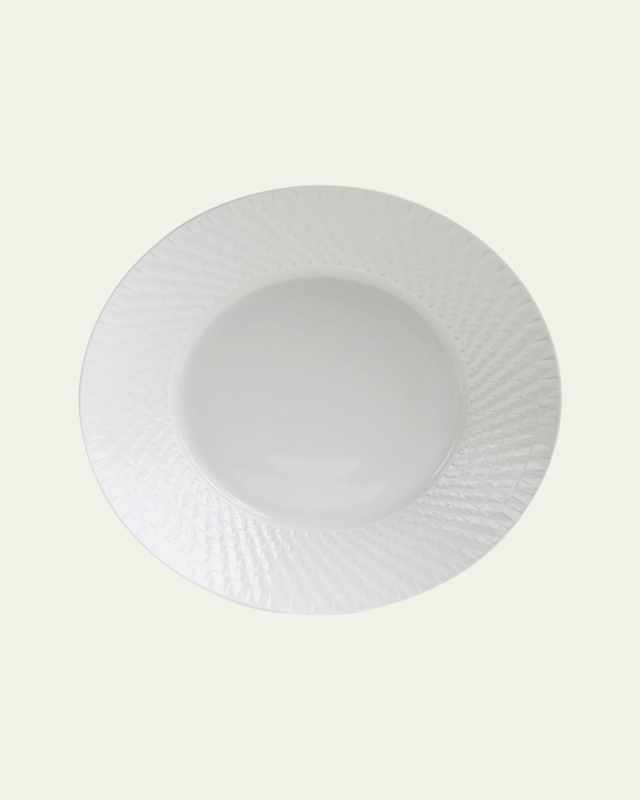 Twist White Open Vegetable Dish